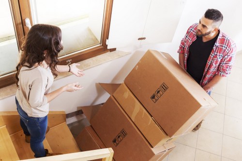 Careful loading of furniture for a Kingston upon Thames house move