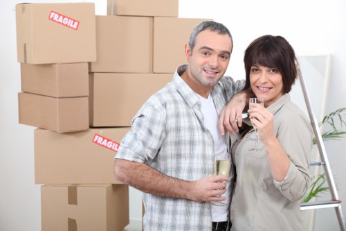 Loading furniture for a removal company job in Kingston upon Thames
