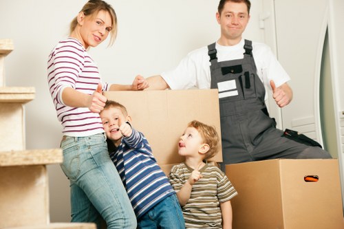 Unpacking support in a Kingston upon Thames property